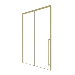 Душевая дверь в нишу Timo T52R 120 см правая золото матовое